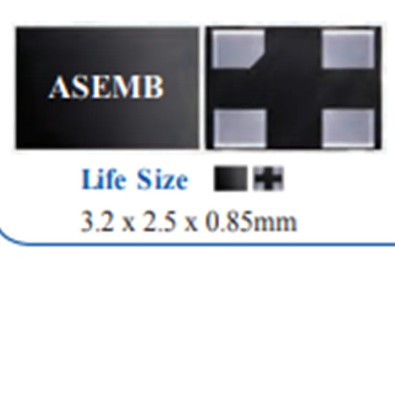 ASEMB-12.288MHZ-LC-T CMOS SMD ũŻ Ŭ Ƿ, 3.2mm * 2.5mm, 12.288MHZ, 3225SMD, 5 
